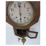 Vintage Schoolhouse Regulator Wall Clock