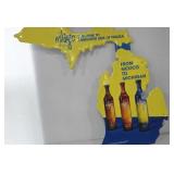 Milagro Tequila Michigan Metal Sign. 17x17