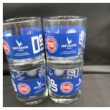 Grey Goose Detroit Pistonï¿½s Rock glasses set of 4