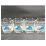 Jack Danielï¿½s Detroit Lions rock glasses set of