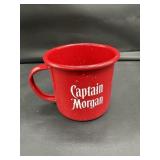 Captain Morgan Red Tin Enamel Mug