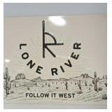Lone River Metal Sign 17x12