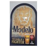 Cerveza Modelo the Mark of a Fighter Sign