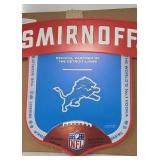 Smirnoff NFL metal sign NIB.23x23