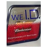 Budewiser Mirror Metal Sign. 18x17