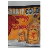 Fireball Cinnamon Whisky Nylon Sign. 24x23
