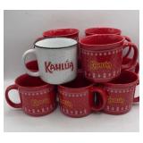 Kahlua Coffee Mugs 10 Pieces