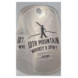 10th Mountain Whiskey & Spirit Metal Sign 12x17