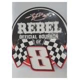 Rebel Bourbon Nascar #8 Metal Sign 17x17