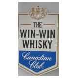 Canadian Club Whisky Metal Sign 14x23