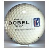 Maestro Dobel Tequila PGA Tour Neon Sign. 17x17