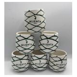 Mijenta Tequila white ceramic cups - 6
