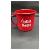 Captain Morgan Red Tin Enamel Mug
