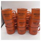 Bulleit Frontier Whiskey Coffee Mugs 22 pieces.