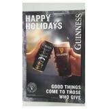Guiness Happy Holidays Metal Sign 12x17