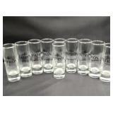 Patrï¿½n Tequila Shot Glasses Set of 10 clear glass