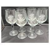 Aperol Spritz Wine Glasses Set of 6clear