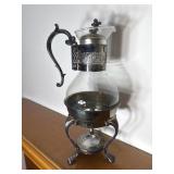 Silverplate Coffee Carafe with Stand