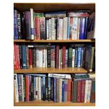 Books on Bottom Three Shelves