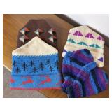 Vintage Knit Winter Hats & Mittens