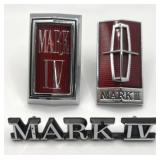 Lincoln Continental Mark III & Mark IV Emblems