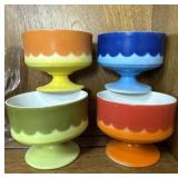 Colorful Pedestal Dessert Bowls