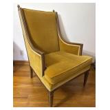 Statesville Chair Co. Velvet Wingback