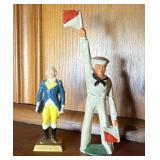 Washington & Navy Signalman Figurines