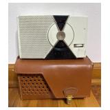 Philco Transistor Radio in Leather Case