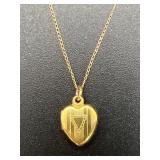 14K Gold Chain w/ Petite Gold Filled Locket