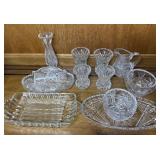 Assorted Cut Glass Tableware Lot