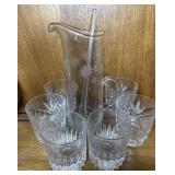 Cut Glass Bar Set