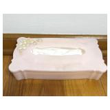 Vintage Pink Plastic Tissue Box Cover