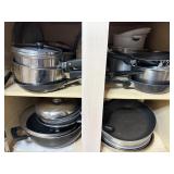 Cookware Pans & Pots Cabinet Lot