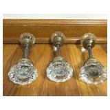 Glass Door Knobs Trio