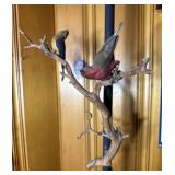 Faux Birds On Tree Branch