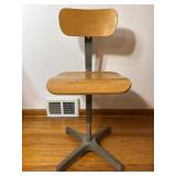 Vintage Industrial Desk Chair Mid Century Modern