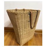 Vintage Wicker Tote Basket