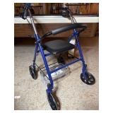 Blue Sit-Or-Stand Walker