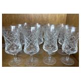 Cut Glass Stemware Set of 12