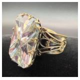 Art Deco Style Vintage Gemstone Cocktail Ring