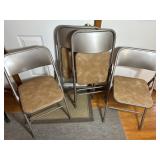 Four Samsonite Folding Chairs Gray