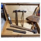 Woodworking Tools in Wood Box