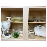 Kitchen Cabinet Lot w/ Foreman Grill & More