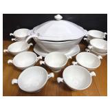 California White Soup Tureen Set