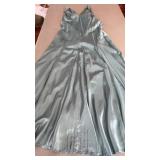 Drop waste evening gown, size 8