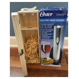 Oster Electric Wine Opener NIB & Wine Gift Box