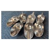 Stainless Steel Ice Scoops - 7 pcs