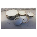 Haviland China Silver Anniversary Gold Trim