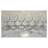 Import Associates Claudia Crystal Wine Glasses